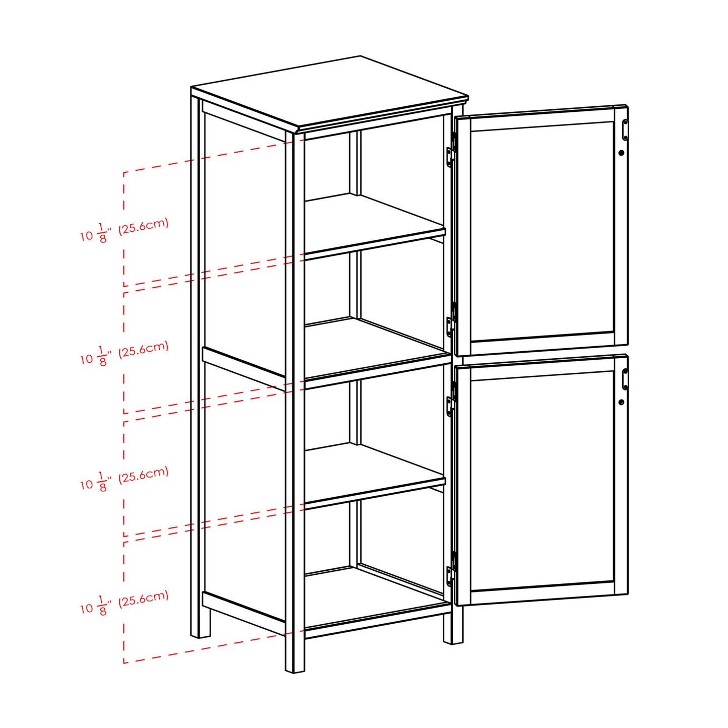 Brooke Jelly 2-Section Cupboard; Walnut