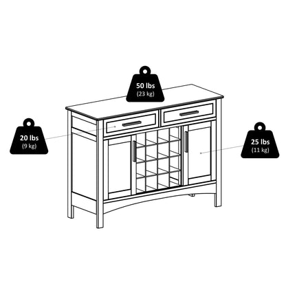 Gordon Buffet Cabinet; Cappuccino