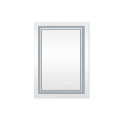 7 Size LED Bathroom Mirror Wall Mounted Vanity Mirror Anti-Fog Mirror Dimmable Lights with Touch Switch(Horizontal/Vertical)
