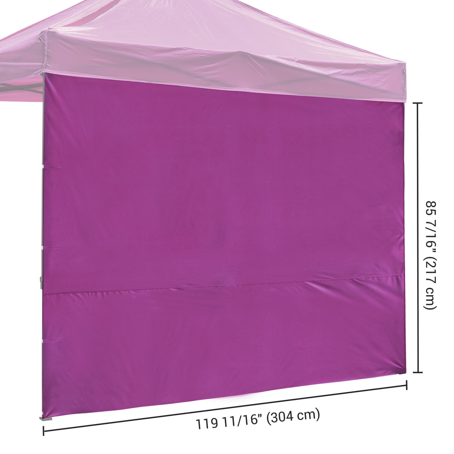 10x10ft EZ Canopy Gazebo Full Size Side Wall/18-3339TPX Vivid Viola