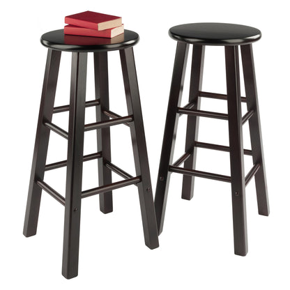 Element Bar Stools; 2-Pc Set; Espresso