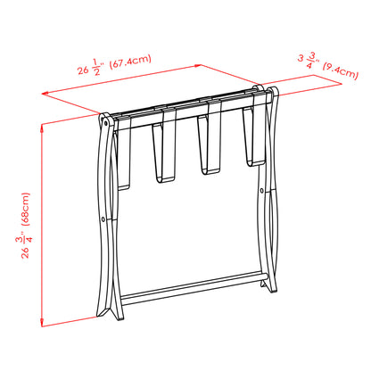 Scarlett Luggage Rack; Cappuccino