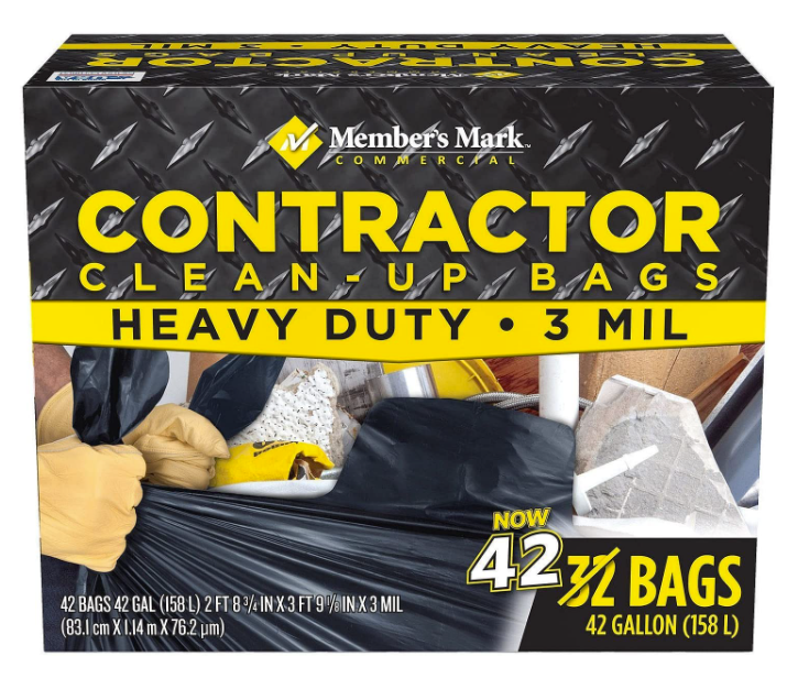 M.M Commercial Contractor Clean-Up Trash Bags (42 gal.;  42 ct.)