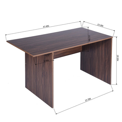 47.4\" L Computer Desk with movable bookcase