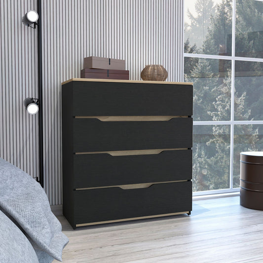 California Drawer Dresser; Four Spacious Drawers; Superior Top