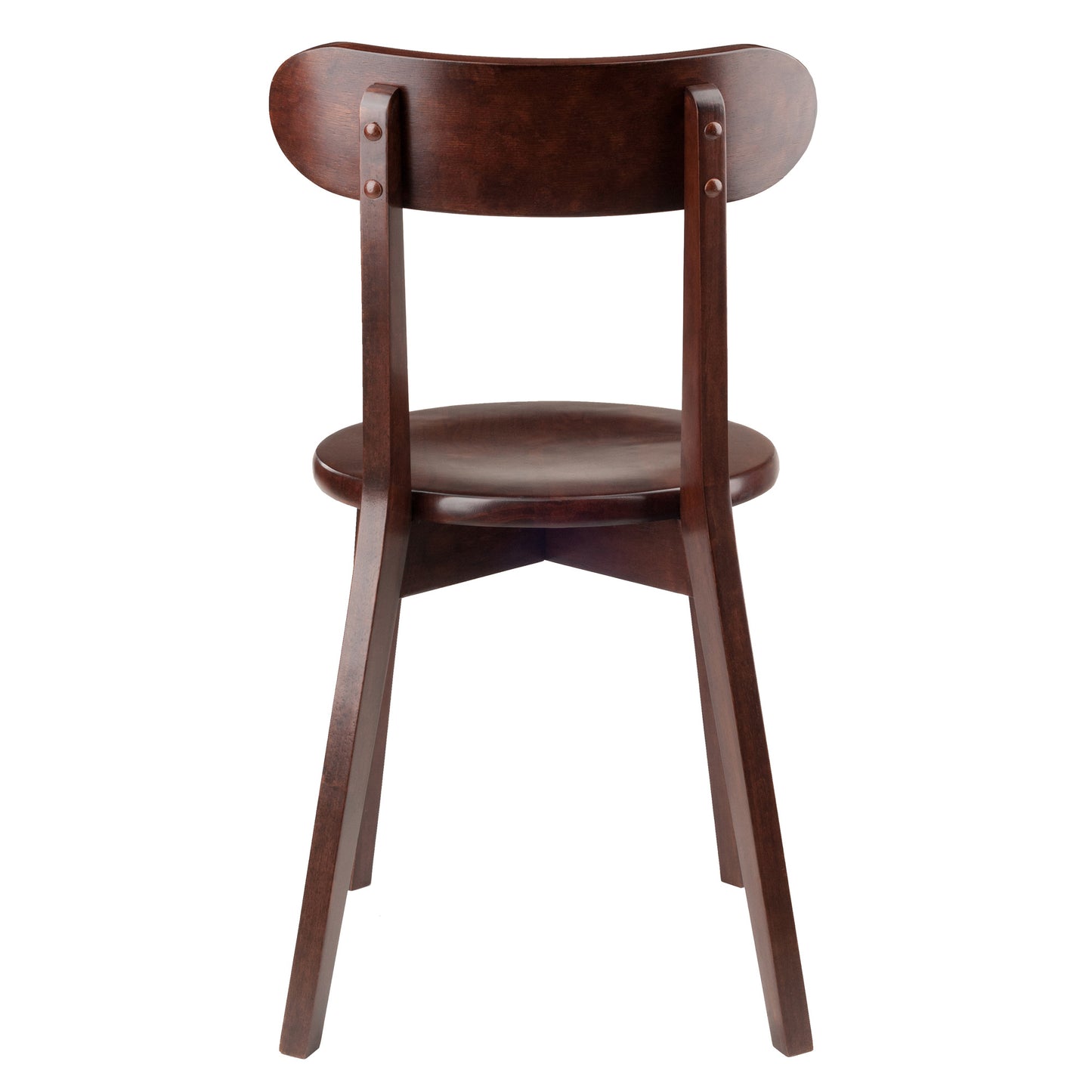 Pauline 2-Pc H-Leg Chair Set; Walnut