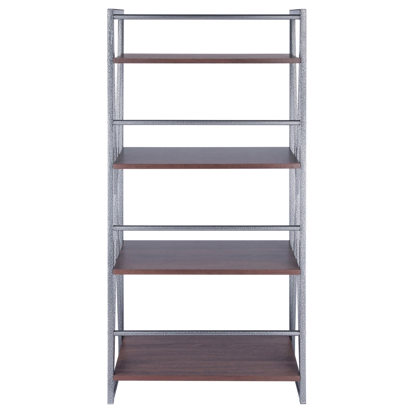 Isa 4-Tier Shelf; Graphite & Walnut