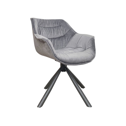 Gray Modern Cotton Fabric Lazy Chair 2 PCS