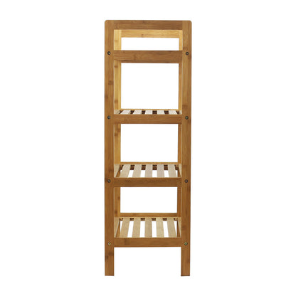 Oceanstar 4-Tier Bamboo Shoe Rack, Natural