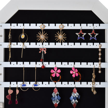 8 Sides Full Mirror Jewelry Cabinet