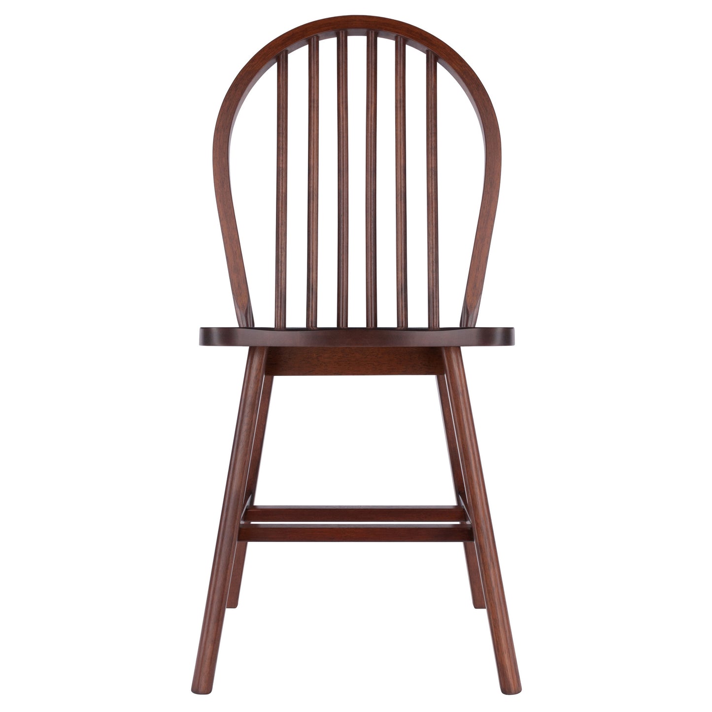 Windsor 2-Pc Chair Set; Walnut