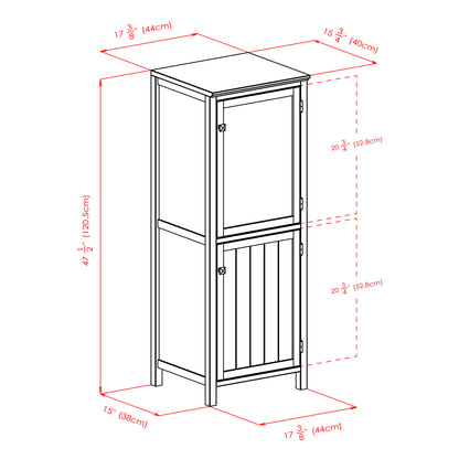 Brooke Jelly 2-Section Cupboard; Walnut