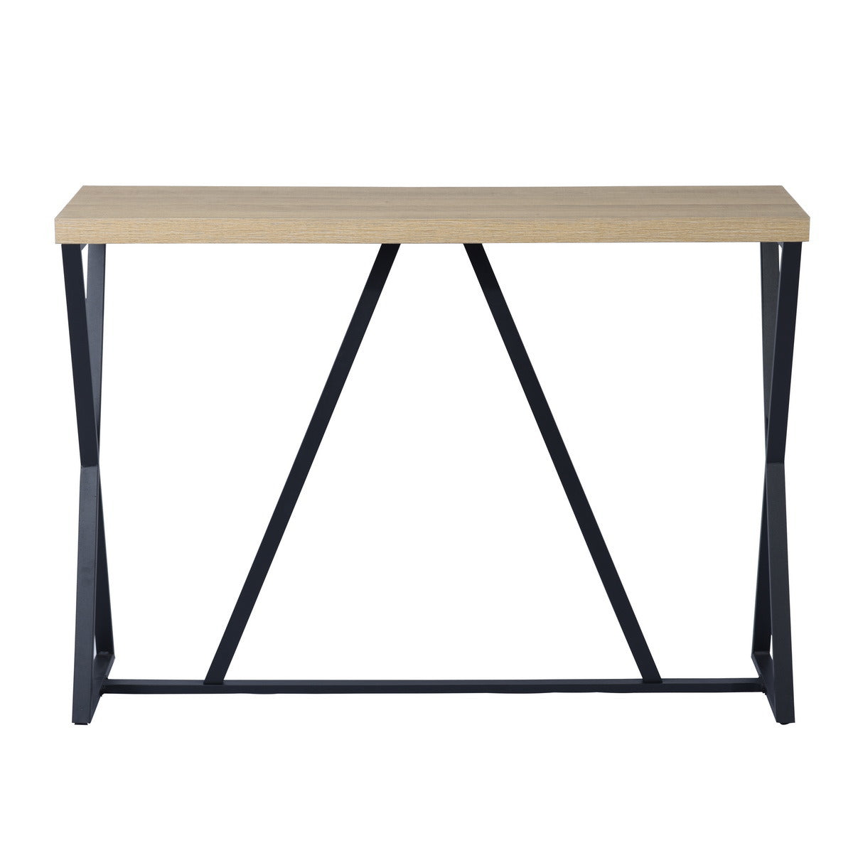 47.2'' Sofa Table;  Wood Rectangle Console Table with Metal Frame