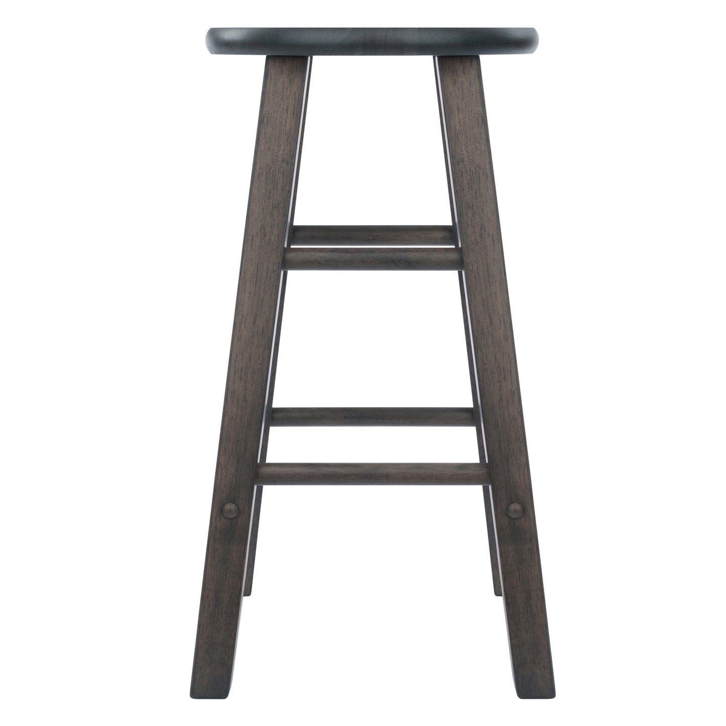 Element 2-Pc Square Leg Counter Stools; Oyster Gray