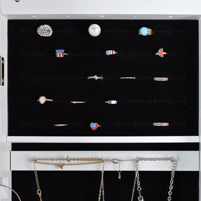 6 LEDs Mirror Jewelry Cabinet