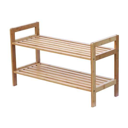 Oceanstar 2 Tier Bamboo Shoe Rack