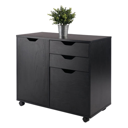 Halifax Wide Storage Cabinet; 2-Drawer; Filing Cabinet; Black