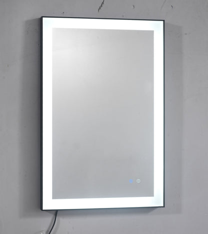 Anti-fog dimmable touch button LED bathroom mirror