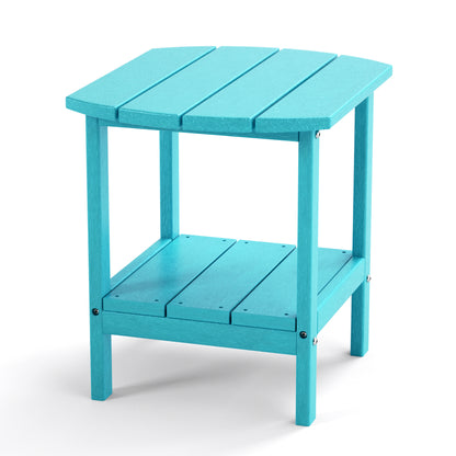 Outdoor Side Table for Adirondack Chairs;  All-Weather Resistant Humidity-Proof Waterproof Stain-Proof Accent Tables