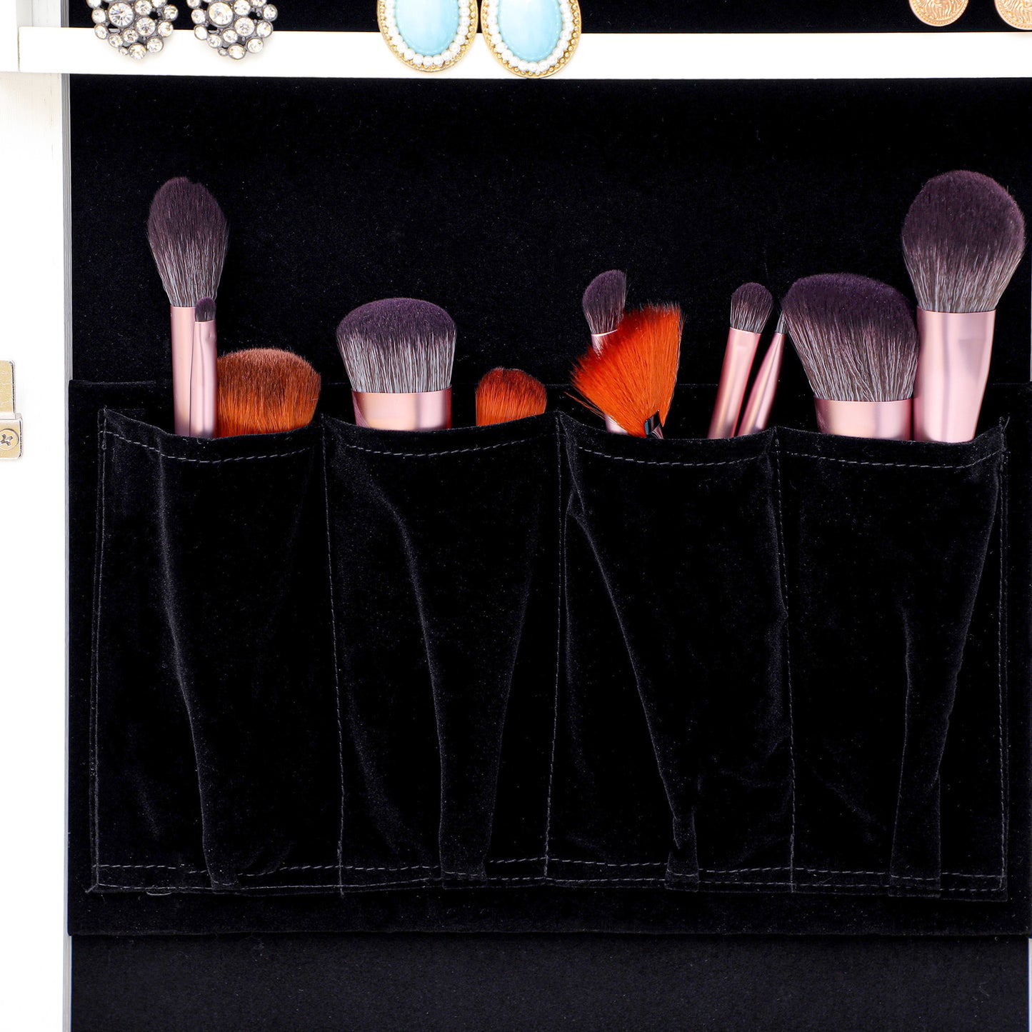 Jewelry Storage Mirror Cabinet With LED Lights,For Living Room Or Bedroom