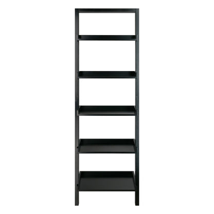 Bellamy 5-Tier Leaning Shelf; Black