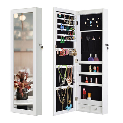 LEDs Mirror Jewelry Cabinet