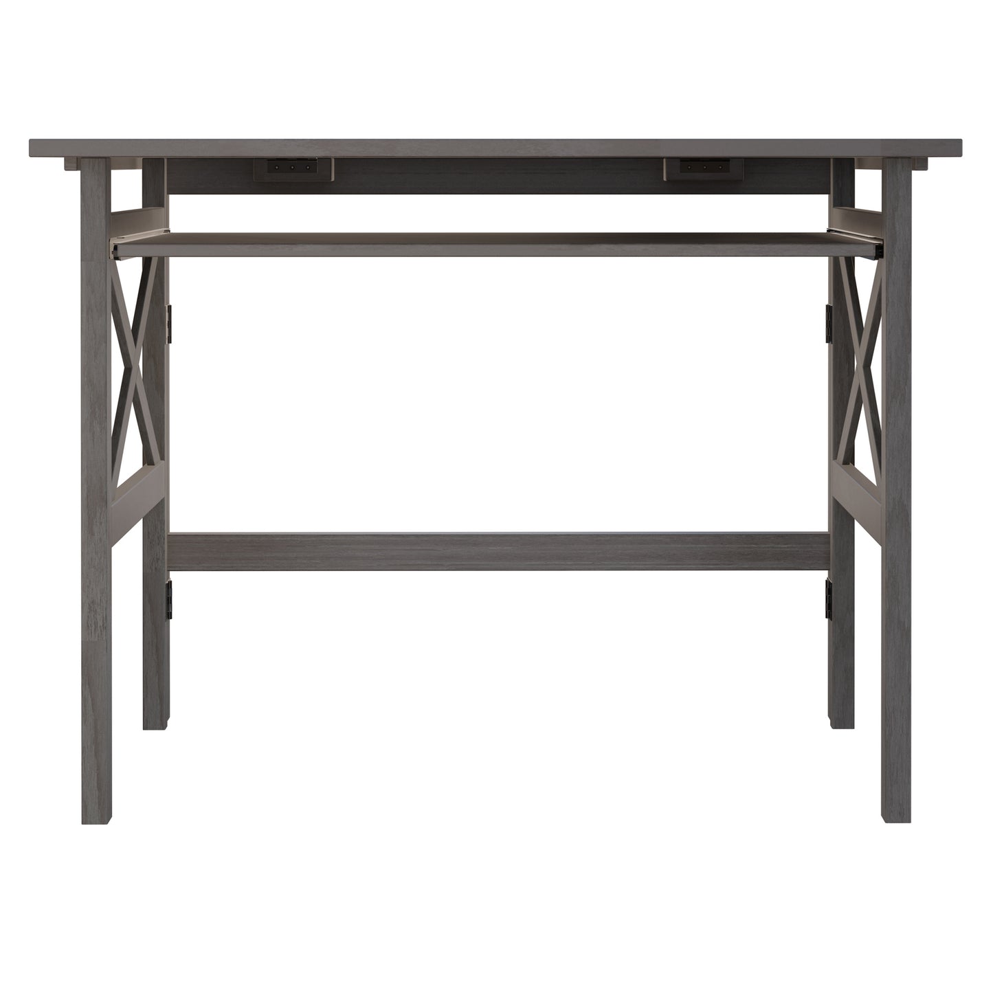 Xander Foldable Desk; Oyster Gray