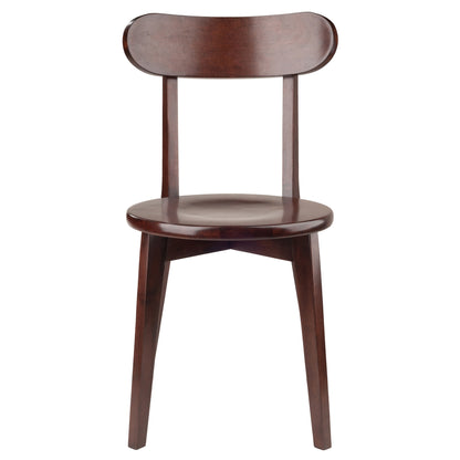 Pauline 2-Pc H-Leg Chair Set; Walnut