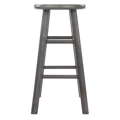 Ivy Square Leg Counter Stool; Rustic Oyster Gray