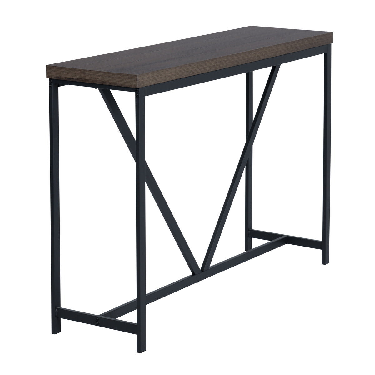 47.2" Sofa Console Table(Dark Brown)