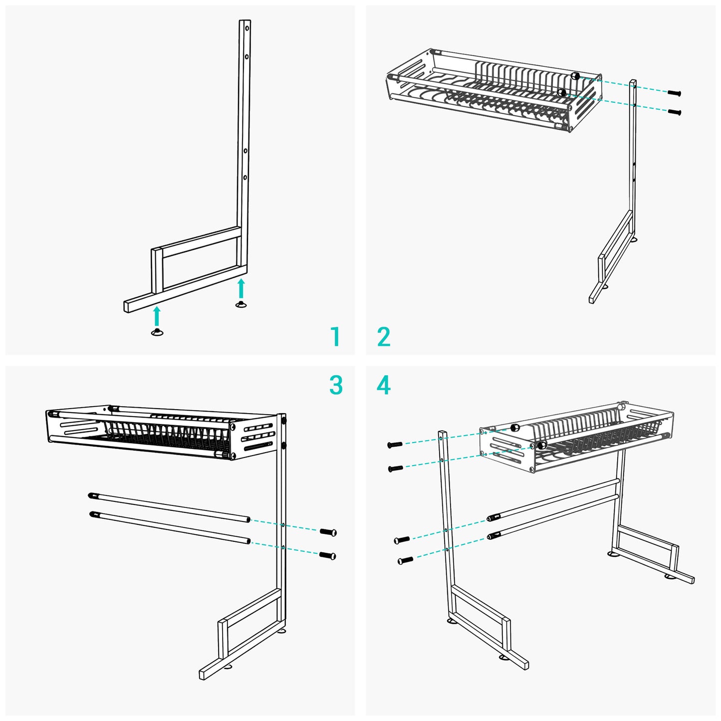 Adjustable Dish Drying Rack