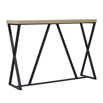 47.2'' Sofa Table;  Wood Rectangle Console Table with Metal Frame