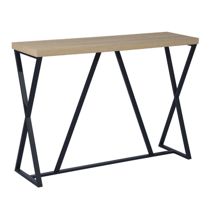 47.2'' Sofa Table;  Wood Rectangle Console Table with Metal Frame