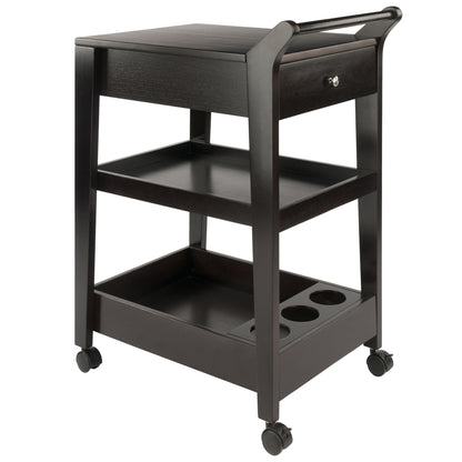 Jeston Entertainment Cart; Espresso