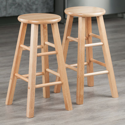 Element Counter Stools; 2-Pc Set; Natural