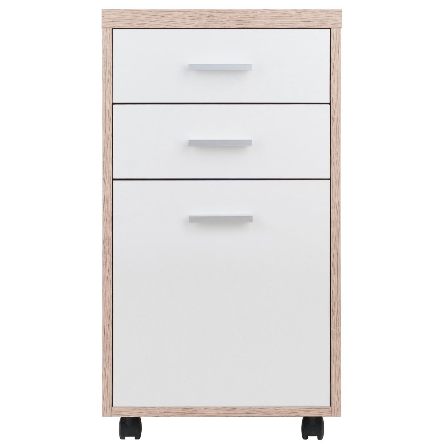 Kenner File Cabinet; 2-Drawer; Reclaimed Wood and White