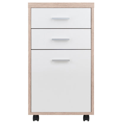 Kenner File Cabinet; 2-Drawer; Reclaimed Wood and White