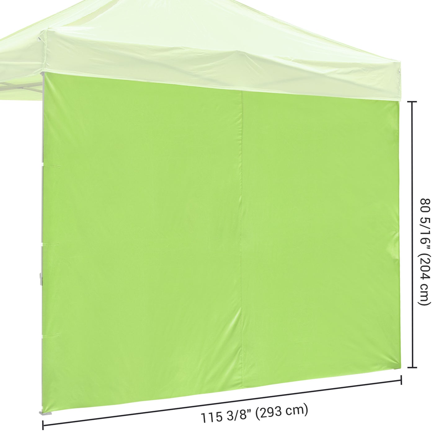10x10ft EZ Canopy Gazebo Side Wall/Bright Green