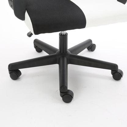 Chessboard office chair;  office chair with adjustable backrest armrest;  suitable for office;  dormitory and study (black and white)