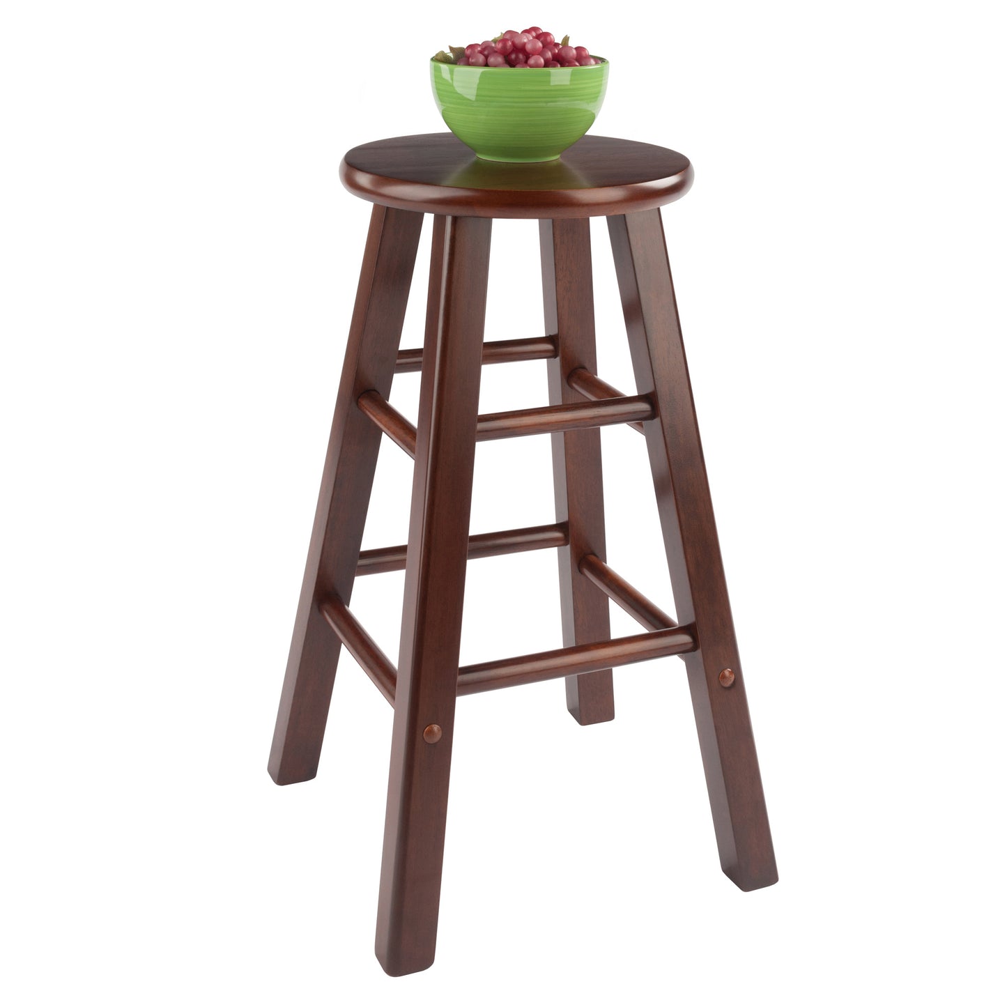 Element Counter Stools; 2-Pc Set; Walnut