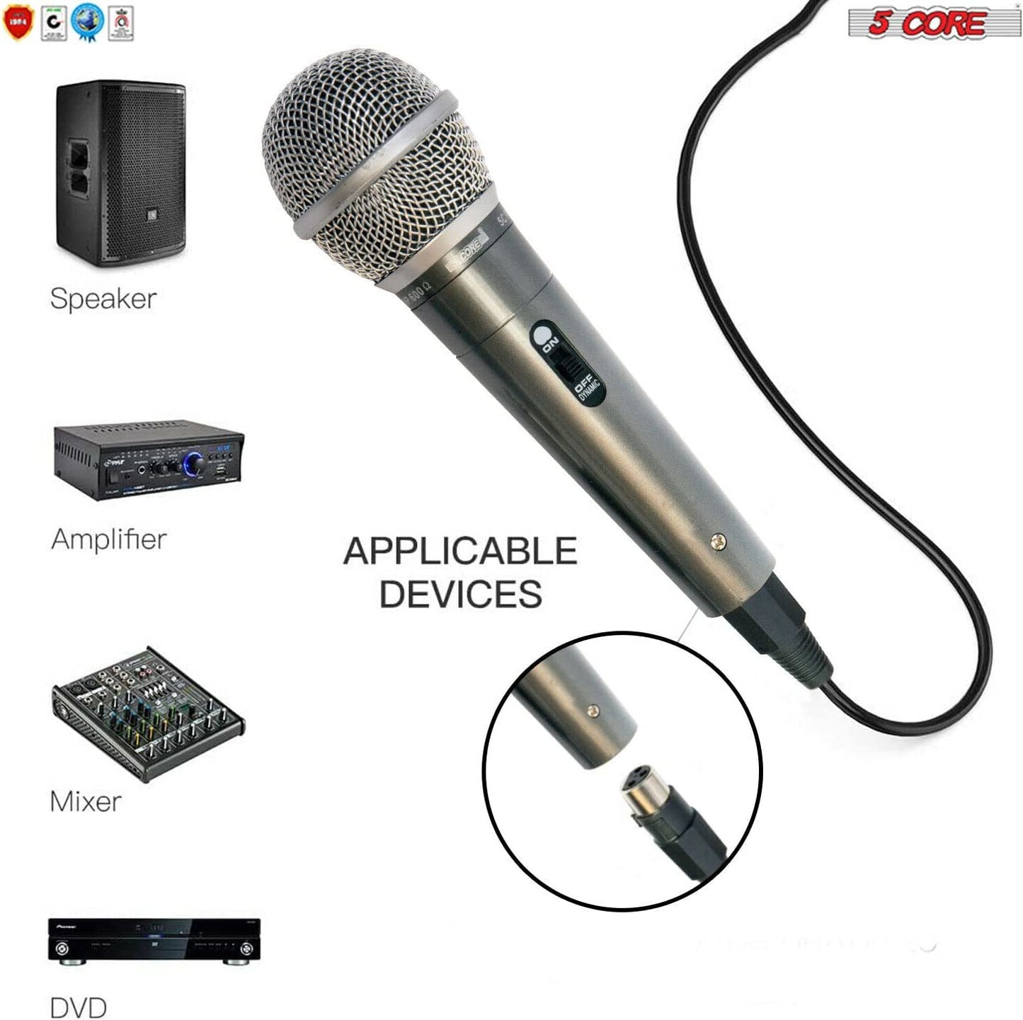 5 Core Professional Microphone Audio Dynamic Cardioid Karaoke Singing Wired Mic Music Recording Karaoke Microphone 673P