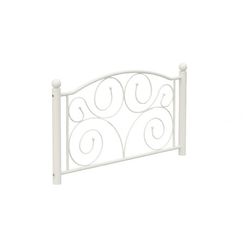 Twin Size Unique Flower Sturdy System Metal Bed Frame with Headboard and Footboard