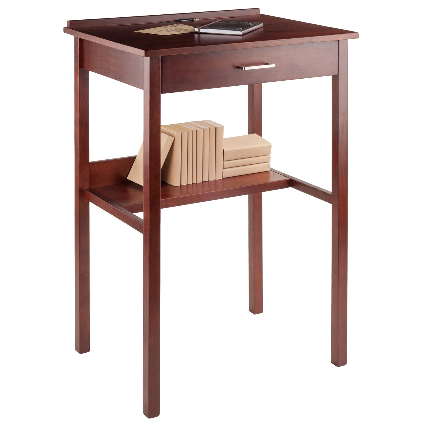 Ronald High Desk; Walnut