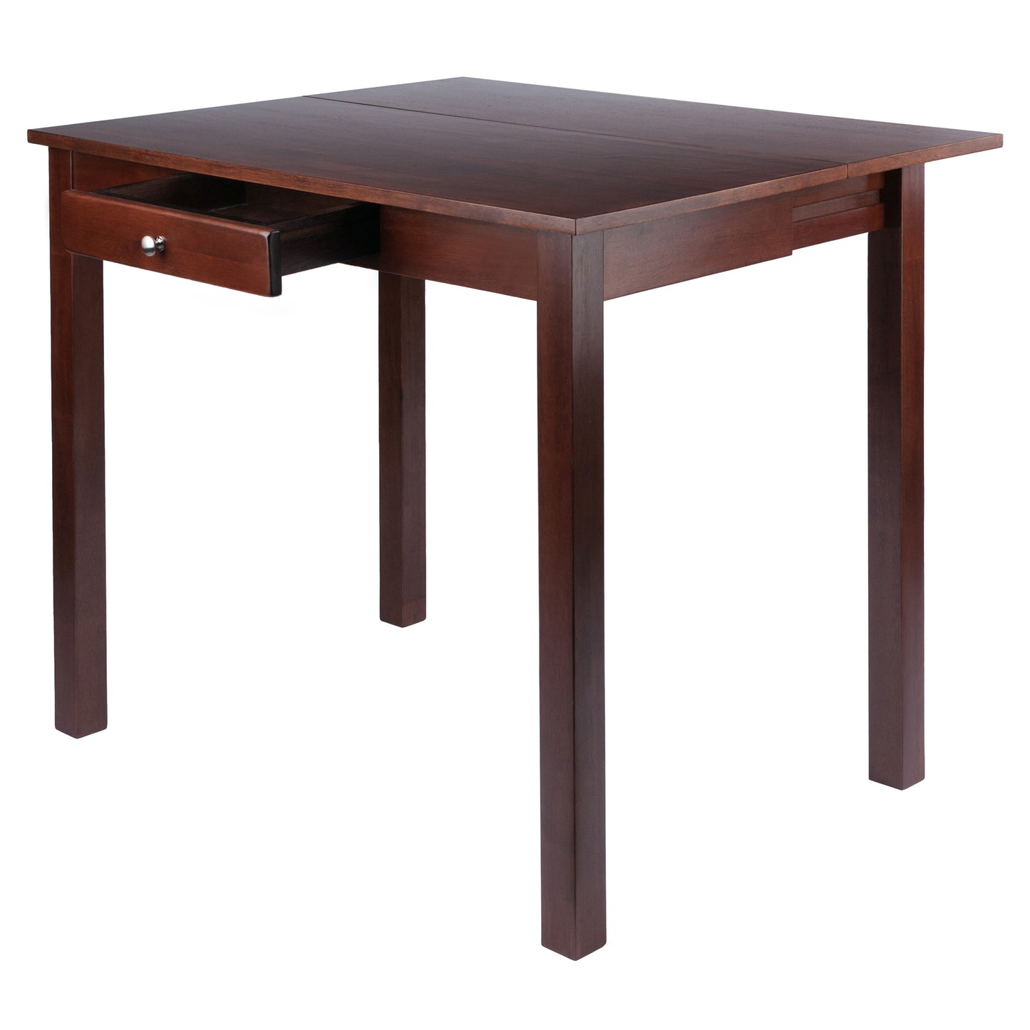 Perrone High Table with Drop Leaf; Walnut