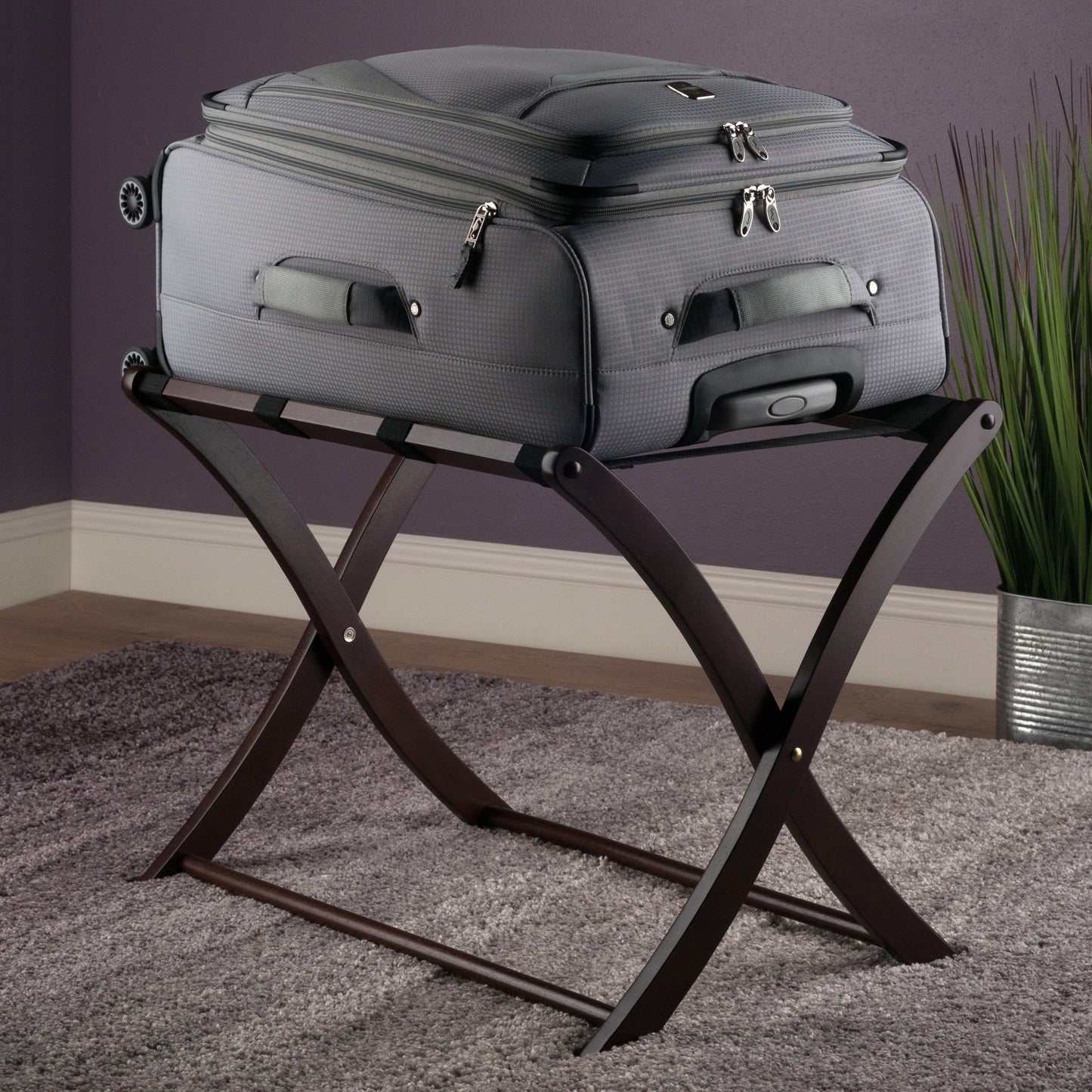 Scarlett Luggage Rack; Cappuccino