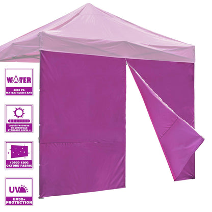 10x10ft EZ Canopy Gazebo Zipper Full Size Side Wall/ 18-3339TPX Vivid Viola