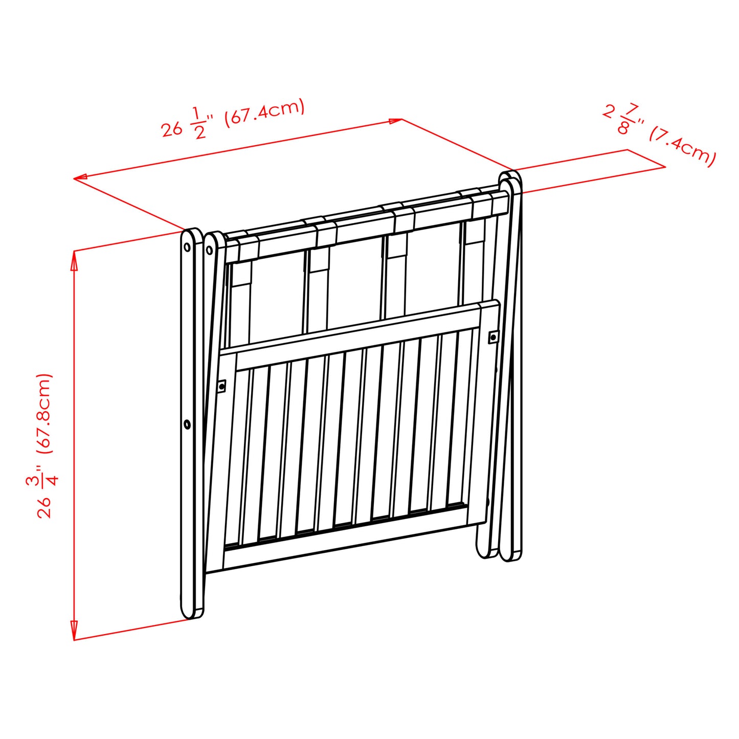 Remy Luggage Rack; Shelf; Cappuccino