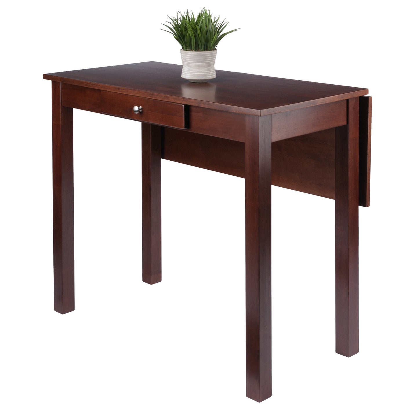 Perrone High Table with Drop Leaf; Walnut