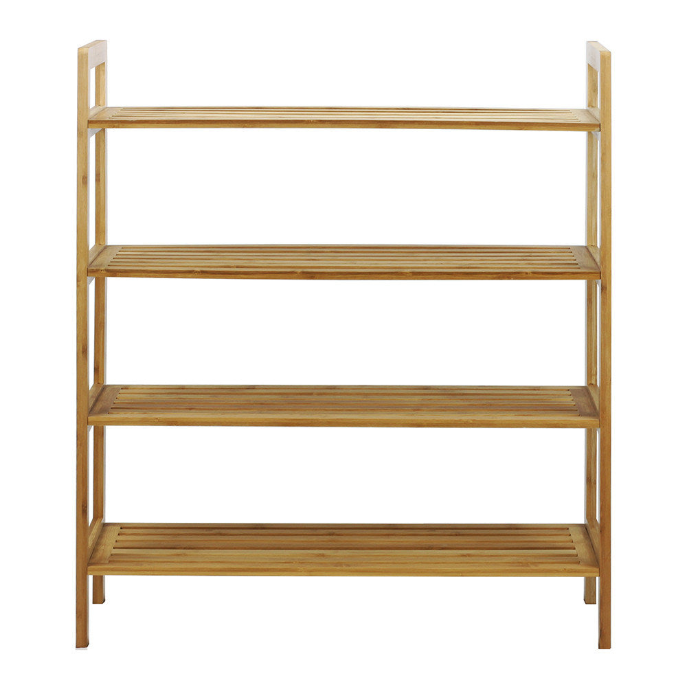 Oceanstar 4-Tier Bamboo Shoe Rack, Natural