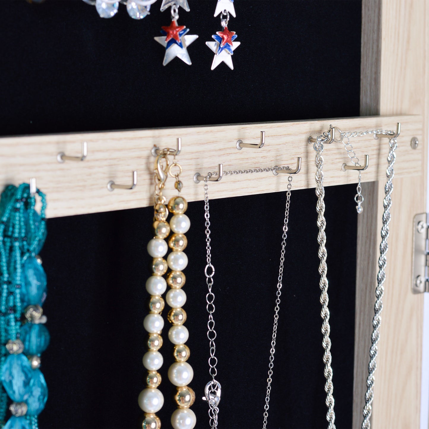 Full Mirror Jewelry Cabinet